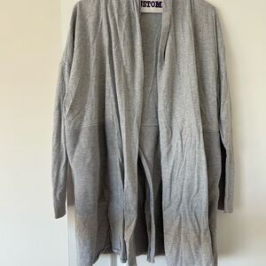 Calia by Carrie Underwood Light Gray Knit Cardigan